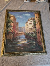 Niced Framed Art Print Of Venice B8