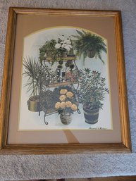 Floral Print Signed Howard Whims B10