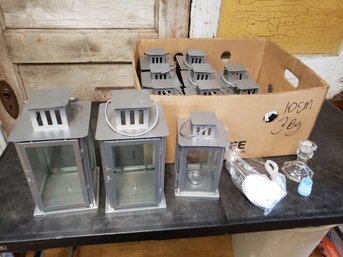 Silver Lantern Lot 2 Sizes! B1