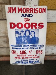 1966 Concert Poster Jim Morrison The Doors Jefferson Airplane K2