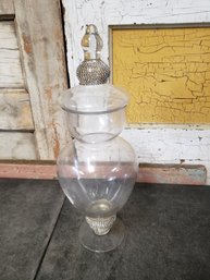 Apothecary Glass Pedestal Jar K2
