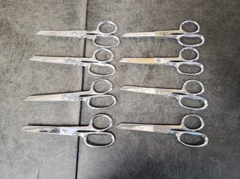 Clauss No 3217 Italian Sheers Hair Cutting Scissors Lot Of 8 K1