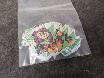 Vintage Taz And Daffy Football Sticker Lot K1
