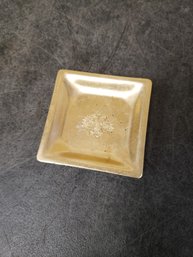 Vtg Brass Tray Double Headed Eagle Crest K1