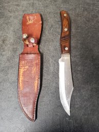 EHP Japan Arrowhead Knife And Leather Sheath K2