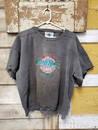 XL Hard Rock Cafe Sweatshirt Retro Cut Off K2