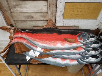 Salmon Body Pillow Lot Of 4 K2