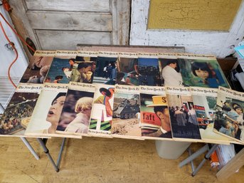 Vtg The New York Times Magazine Lot June 25, 1967-march 10, 1968 J2