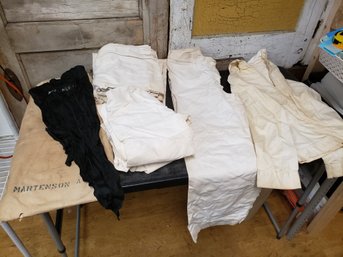 Vtg Navy Enlisted Sailor White Uniform Lot Petty Officer 3rd Class Machinery Repair J2