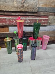 Large Lot Of Starbucks Wicked Tumblers A1