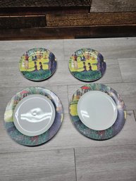 Sakura Sunday Afternoon Plates Featuring A Design Inspired By Georges Seurat's Painting A1