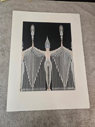 ERTE SERIGRAPH SILKSCREEN SCREEN PRINT ART DECO FASHION PORTRAIT B47