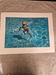 Art Werger Signed And Numbered Etching 18/50 Title 'waterwings' B56