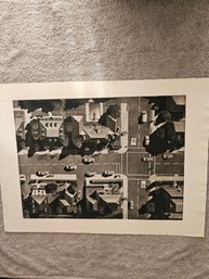 Art Werger Signed And Numbered Etching 2/25 Title 'sunday Afternoon' B57