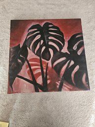 Oil On Canvass Leafs B67