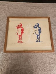 Signed Numbered Lozowski Lithograph Titled 'an American Tradegy' B68
