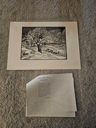 Etching Opening The Road By Eloise Howard B79