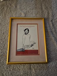 Framed Broadway Al Hirschfeld Poster 'Stephen Sondheim' 2005. B82