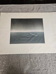 Aquatint Signed By Jean Solombre Titled La Balancoire (The Swing) C1