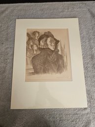 RAPHAEL SOYER PASSERBY AQUATINT 174/250 C5