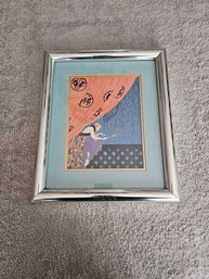 Erte 'Fall' Print Art Deco Design Designer French C9
