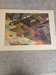 Art Werger 1987 Signed Etching Numbered 40/40 Titled Indian Summer C30