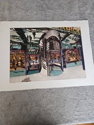 Art Werger 1981 Signed Etching Numbered 21/25 Titled Revolving Door C31