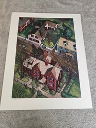 Art Werger 1999 Signed Etching Numbered Titled Recurrence 15/50 C33