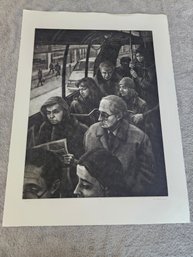 Art Werger Signed Etching Numbered 45/75 Titled Silence  C38