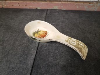 Hand Painted 'pumpkin Fest' Spoon Rest H2