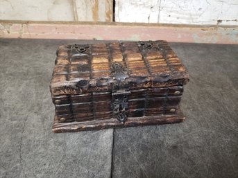 Carved Wooden Box H2