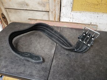 Leather Power Weight Lifting Belt C1