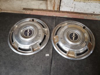 Vtg Chevrolet Hubcap Lot Of 2 R1c#31