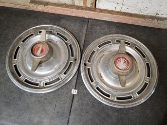 Vtg Buick Skylark Hubcap Lot Of 2 R1c#39