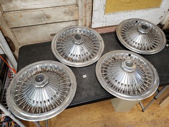 Vtg Dodge 16' Hubcap Lot Of 4 R1d#41