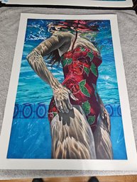 Rare Last Print Art Werger Signed Etching 1989 35/35 Titled Venus C51