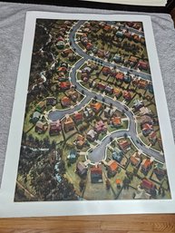 Art Werger Signed Etching 2002 Titled Sprawl Numbered 2/50 C54