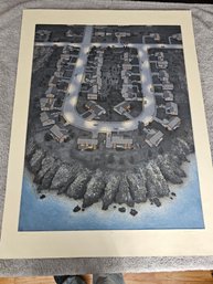 Art Werger Signed Etching 1985 Titled California Numbered 19/25 C55