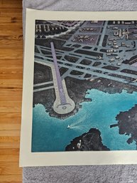 Rare AP Artitst Proof Art Werger Signed Etching Titled Cleared For Landing 1986 C62