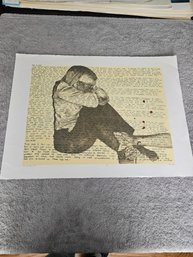 Beth Conklin Signed Etching Titled Lord Have Mercy On Me Numbered 2/3 C87