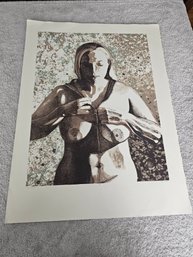 Beth Conklin Signed Etching Titled You Decide Numbered 3/4 C88