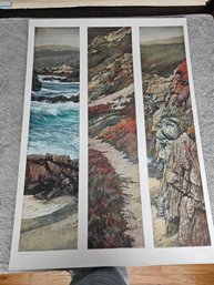 Art Werger Signed Etching Titled Three Fold Path:3 Numbered 2/10 2002 C92