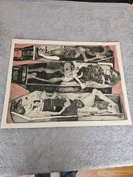 John Talleur The Dead 7/15 Etching And Engraving   C97