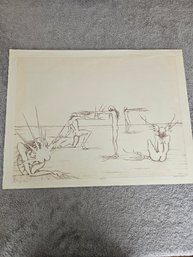 Dan Mitra Signed Etching Numbered 18/100 C99