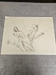 Dan Mitra Signed Etching Titled Nudes Numbered 19/100 D1