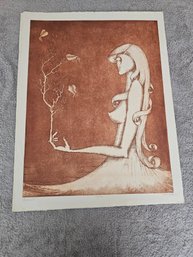 Dan Mitra Signed Etching Titled Maternity Numbered 26/100 D24