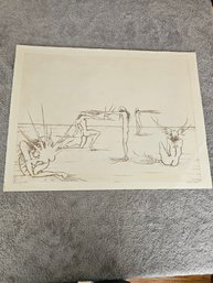 Dan Mitra Signed Etching Numbered 19/100 D26