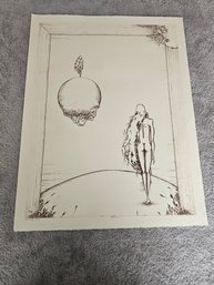 Dan Mitra Signed Etching Titled Memory Lane Numbered 19/100 D35