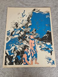 HENRI CUECO Untitled SIGNED ' Lithograph Contemporary  D41