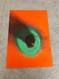 Otto Piene Fire Eye, 1976, Signed: Piene, Color Silkscreen Print On Light Cardboard D44